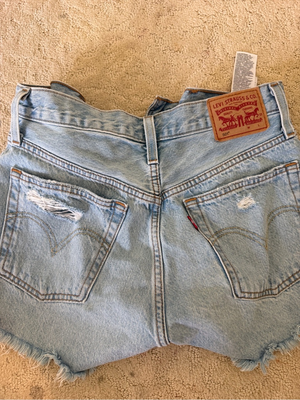 Levi's Light Blue Denim Women’s Cutoff Shorts